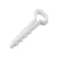 Дюбель-хомут DM PLAST 6-12 для плоского кабеля, белый, 100 шт dx6-12dm