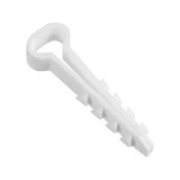 Дюбель-хомут DM PLAST 5-10 для плоского кабеля, белый, 100 шт dx5-10dm
