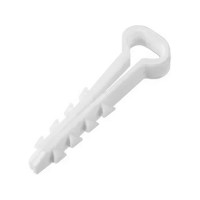 Дюбель-хомут DM PLAST 5-10 для плоского кабеля, белый, 100 шт dx5-10dm