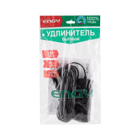 Удлинитель Engy Эконом 10 метров, 3 розетки, черный 186750