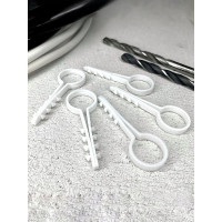 Дюбель-хомут DM PLAST 16мм для круглого кабеля, белый 100шт dx16dm