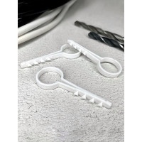 Дюбель-хомут DM PLAST 16мм для круглого кабеля, белый 100шт dx16dm