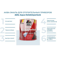 Эмаль Dufa AQUA-HEIZKORPERLACK аква для отопительных приборов 750 мл Н0000004135