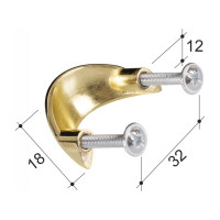 Ручка скоба ОФК комплект из 4 штук, 223-32 золото Tr-00001023
