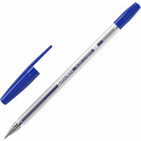 Шариковые ручки BRAUBERG M-500 набор 10 шт, синие, узел 0.7 мм, линия 0.35 мм 143454