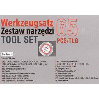 Набор инструментов Forcekraft 65 предметов 1/4''3/8'' FK-3651(47699)