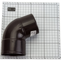 Отвод соединения водосточной трубы VN 67, 80 мм, коричневый 13596