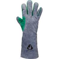 Краги сварщика Jeta Safety ПРЕМИУМ удлиненные с подкладкой, тройной кевларовый шов, р. 10/XL JWK501-XL