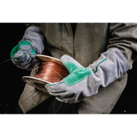 Краги сварщика Jeta Safety ПРЕМИУМ удлиненные с подкладкой, тройной кевларовый шов, р. 10/XL JWK501-XL