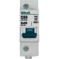 Автоматический выключатель Dekraft ВА201-1Р-080А-C 13002DEK