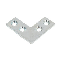 Мебельный уголок VORMANN плоский 25х25х10х1,5 мм, оцинкованный 00186 025 Z