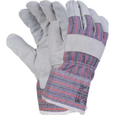 Утепленные спилковые комбинированные перчатки Ангара Fort 0115 00501404112