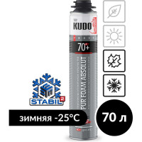 Пена полиуретановая монтажная KUDO PROFF 70+ ARKTIKA NORD 1000 мл + KUPP10WN70+