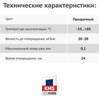 Секундный клей KUDO цианоакрилатный PROFF, 20 гр новинка SMB-020