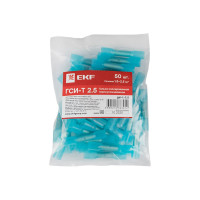 Изолированная термоусаживаемая гильза EKF ГСИ-Т 2.5, 50 штук gsi-t-2.5