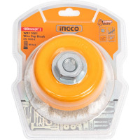 Щетка проволочная чашечная (100х0.3 мм; М14) INGCO WB11001