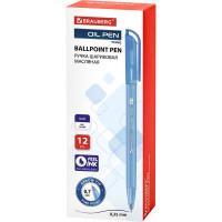 Ручка BRAUBERG шариковая масляная Olive Pen Tone СИНЯЯ корпус тониров. 0,7 мм, линия 0,5 мм 12 шт 142710