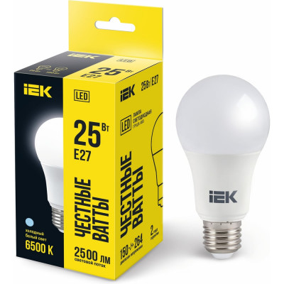 Лампа IEK LED A80 шар 25Вт 230В 6500К E27 LLE-A80-25-230-65-E27