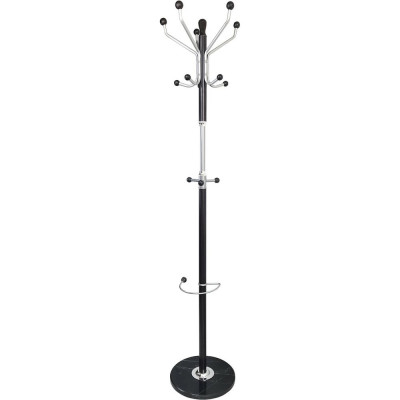 Вешалка-стойка BRABIX CR-870 металл, 5+3 крючка, цвет коричневый 606436