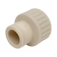 Муфта RTP PN25 комбинированная, внутренняя резьба, D20х3/4 мм, серая 10934