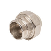 Муфта комбинированная RTP разъемная, американка, наружная резьба, D20х1 мм, серая 15808