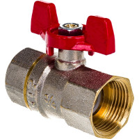 Кран шаровой RTP латунный, вн/вн., PN 25, ручка бабочка, G 3/4 34889