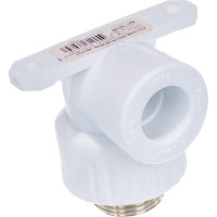 Угольник с креплением RTP PN25 комбинированный, наружная резьба D20х3/4 мм 15105