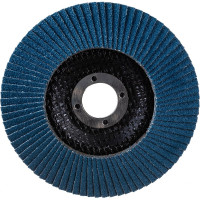 Круг наждачный лепестковый по металлу Plus (125х22.2 мм; Р80; циркониевый) CUTOP 72-12580