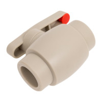 Шаровой кран RTP полнопроходной, D25 мм, серый 27910