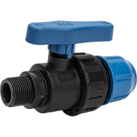 Шаровый кран RTP наружная трубная резьба, цанга, D 25х3/4 17358