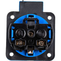 Панельная розетка IEK MAGNUM SCHUKO РП11-3, IP44, синий PSN71-016-3-2-44-K07