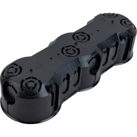 Установочная коробка IEK КМ40009 3х местная для твердых стен 212х70х45 с саморезами UKT30-212-070-045