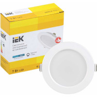 Светильник IEK ДВО 1611 LED, белый, круг, 7Вт, 4000К, IP20 LDVO0-1611-07-4000-K01