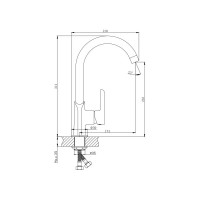 Смеситель для кухни OSGARD IONIC белый 92073 940000001057