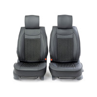 Каркас накидки на переднее сиденье CarPerformance 2 шт., экокожа CUS-2072 BK/BK