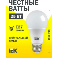 Лампа IEK LED A80 шар 25Вт 230В 4000К E27 LLE-A80-25-230-40-E27