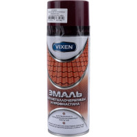 Эмаль для металлочерепицы и профнастила Vixen винно-красный RAL 3005 аэрозоль 520 мл VX43005