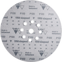 Шлифовальный круг на липучке ABRAFORM Giraffe SPEED 225 мм, 9 отв., Р100 AF-GS-100