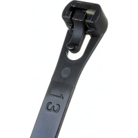 Нейлоновые стяжки FORTISFLEX КСР 7,5х300 черный 100 шт. 80146