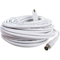 Антенный удлинитель DORI 3с2v белый L=10м. штекер-штекер 1132