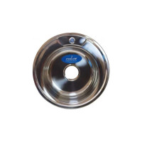 Мойка mixline круглая, 51х51х18 см, 0.8, выпуск 3 1/2, с сифоном 528185