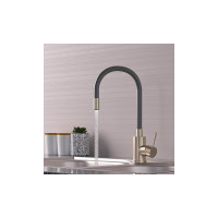 Смеситель для кухни Mixline серый, гибкий силиконовый излив 35k MLSS-0325 542381