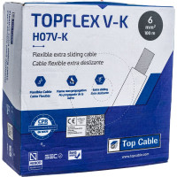 Монтажный гибкий провод Top Cable 1x6 красный TOPFLEX V-K H07V-K 131R006.R100