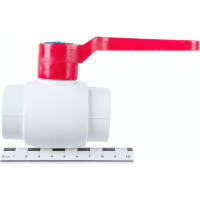 Кран шаровой Blue Ocean  полипропиленовый (шар - PPSU) для агрессивных сред - 32 PPRF/BV/PPR/HW-2(W)-32