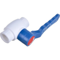 Шаровой кран Blue Ocean (шар - пластик ABS) рычаг полипропиленовый для ХВС - 20 PPRF/BV/PPR/CW(W)-20