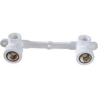 Водорозетки на планке Blue Ocean двойная ВР- 20х1/2 PPRF/ITWMD90E(W)-20х1/2"