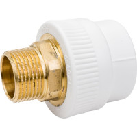 Комбинированная муфта Blue Ocean полипропиленовая, НР под ключ - 40x1 PPRF/HTEA(W)-40х1"