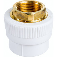 Комбинированная муфта Blue Ocean полипропиленовая, ВР - 40x1 под ключ PPRF/HTIA(W)-40х1"