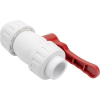 Шаровой кран Blue Ocean полипропиленовый (шар латунь) с 2 сгонами ГВС - 32 PPRF/BVUA-HW-1/PPR(W)-32