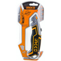 Универсальный нож INGCO 180х61х19 мм 5 лезвий INDUSTRIAL HUK6118